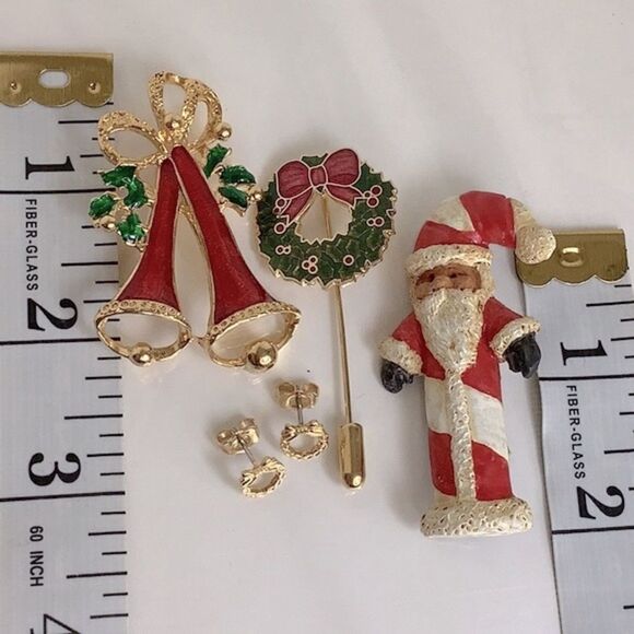 Holiday Pins Set of 3 - Picture 3 of 4